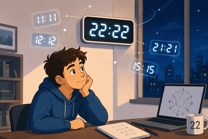 ������ �� ��������� ��������� 22:22 �� �����? ���������� ��� ���� ������ �����?