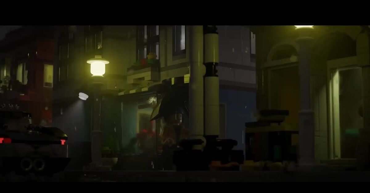 YELLOW - LEGO Horror Movie Machine - My, Short videos, Humor, Parody, Lego, Horror, Trailer, Translated by myself, Russian voiceover, Video, Machine translate