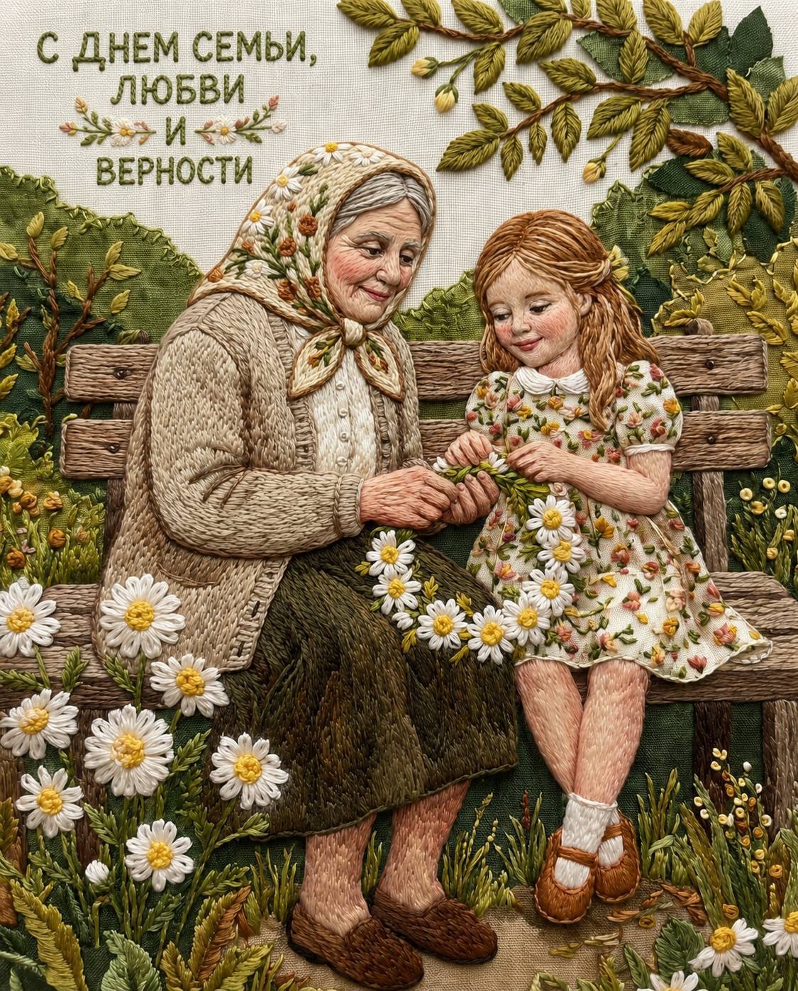 May this Day of Family, Love and Fidelity be filled with smiles, hugs and happy moments. - Neural Network Content, Artificial Intelligence, Neural network art, Family, Family Day of Love and Fidelity, Traditions, Russia, Longpost