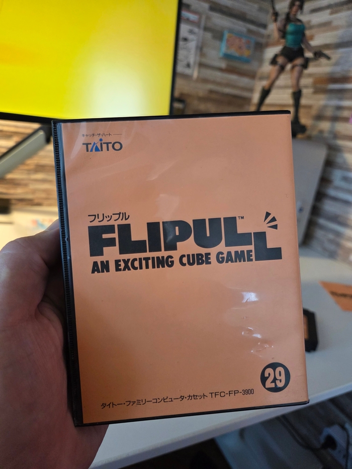 Оригинальный картридж Flipull: An Exciting Cube Game для FC