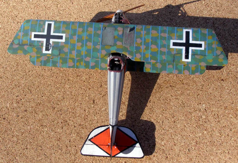 Pfalz D.IIIa – Striped - My, Aviation, Military aviation, Fighter, Aircraft modeling, Stand modeling, Scale model, Longpost