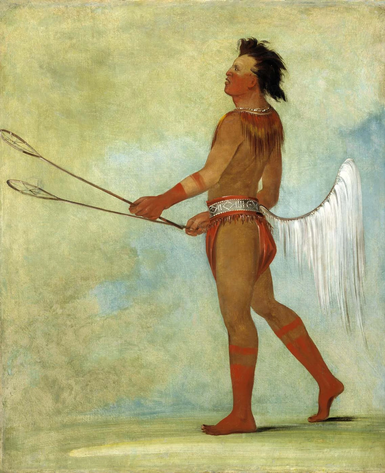 Lacrosse and stickball in art: painting, graphics - Series Lacrosse in Russia, My, Lacrosse, Painting, Art, Longpost