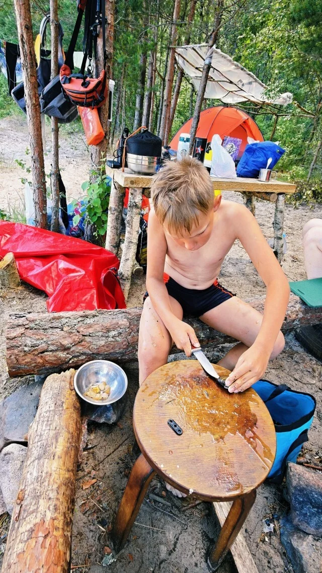 Journey through Karelia. Chapter 1: Ladoga Skerries. Part 3 - My, Skerries, Ladoga, Lake, Alloy, Kayak, Australian shepherd, Island, Hike, Longpost