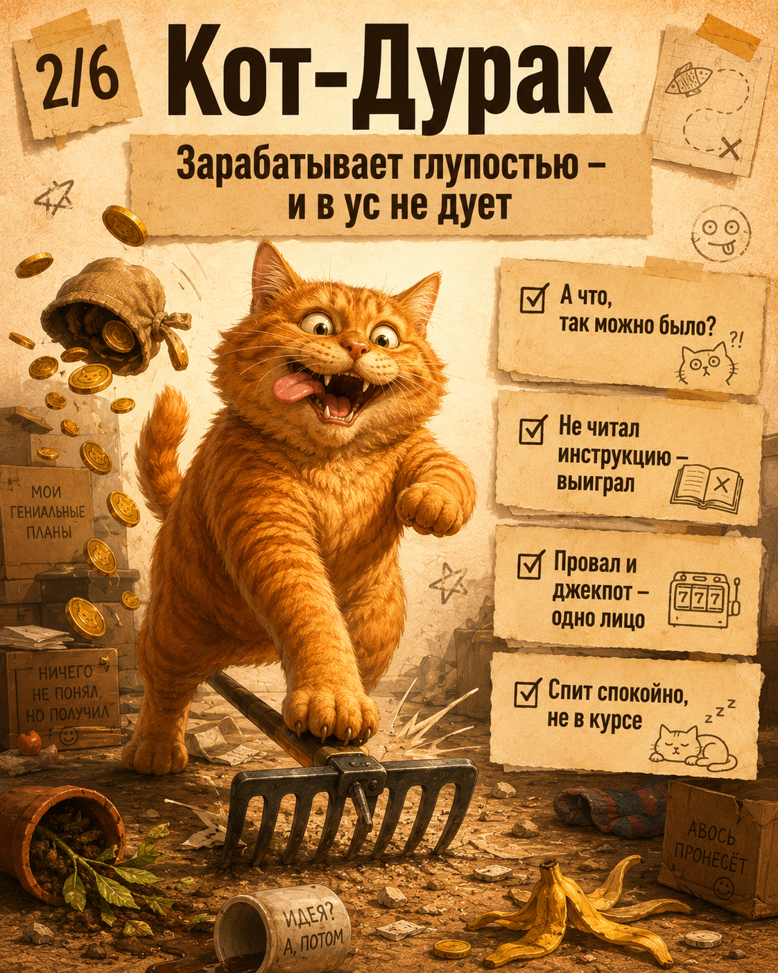 What kind of cat are you today? There are 6 ways to earn food—and it seems you've already found your cat. - cat, Memes, Carousel, A life, Thoughts, Absurd