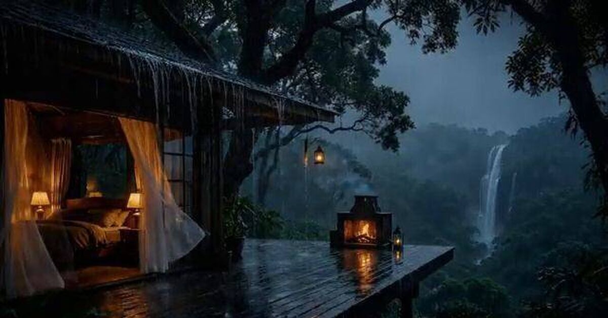 Relaxing rain sounds for rest and sleep, rain with thunderstorm - 3 hours - Nature, Dream, Relaxation, Rain, Video, Rutube