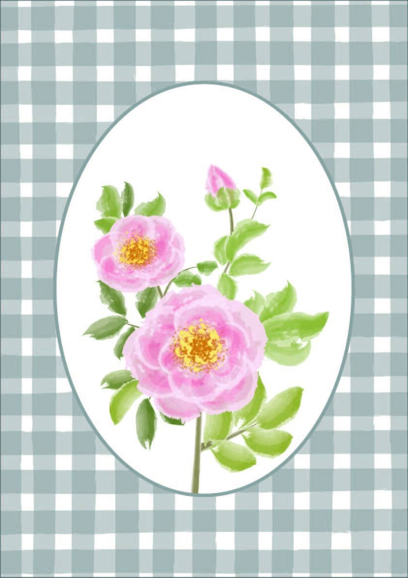 Retro Rosehip posters - My, Digital drawing, Drawing on a tablet, Graphic design, Longpost