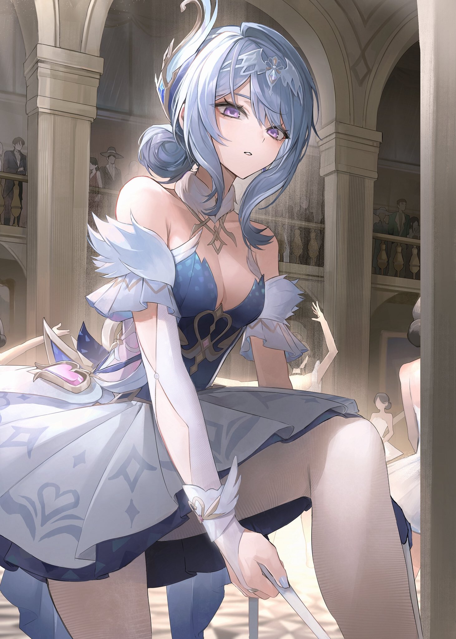 Yes, I'm a ballerina, but I can hit hard too. - Anime, Anime art, Odette (Genshin Impact), Genshin impact