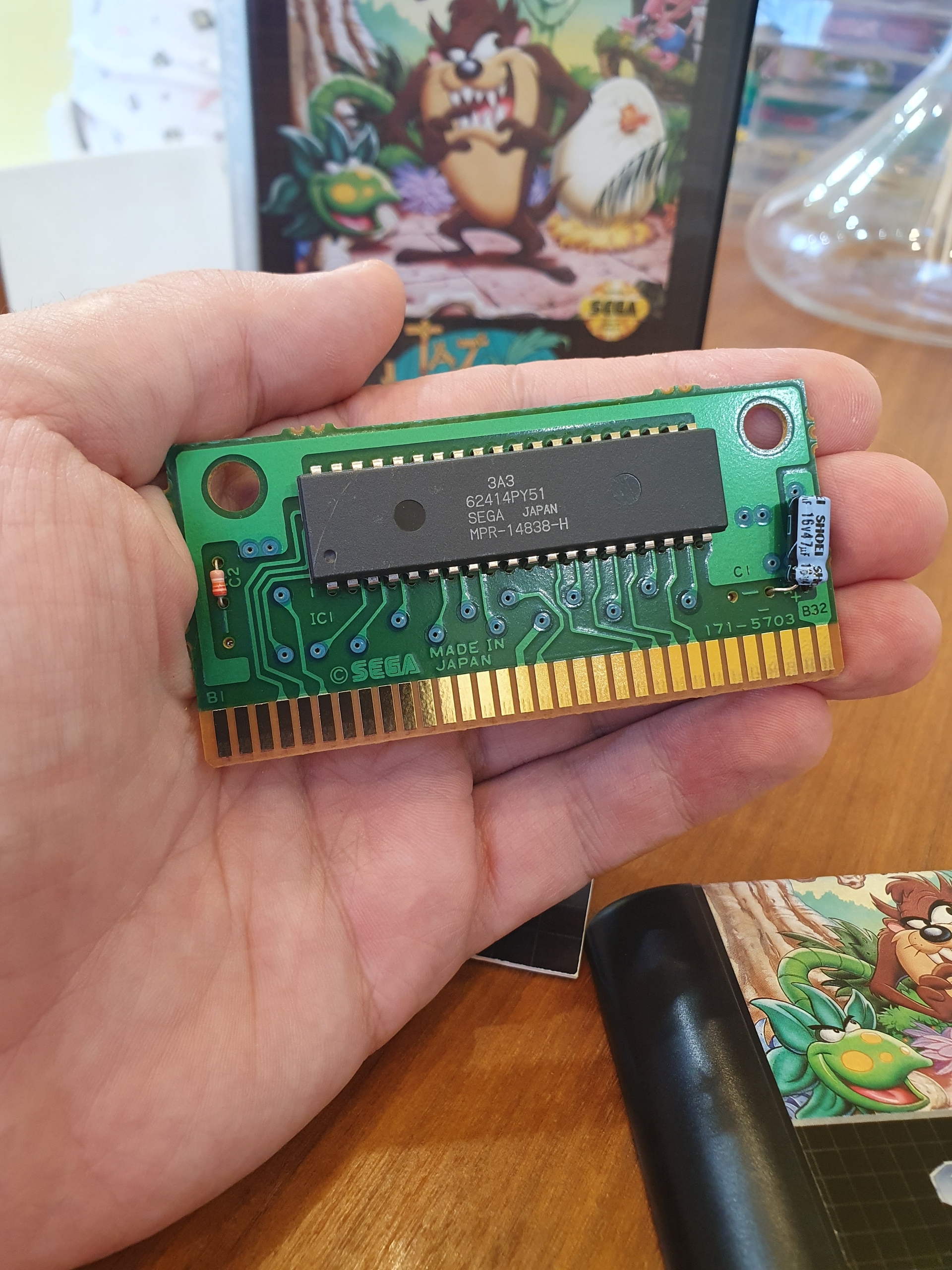 The Taz-Mania cartridge flew in like a whirlwind! - My, Retro, Collecting, Computer games, Collector, Video game, Retro Games, Nostalgia, Collection, 90th, Old school, Childhood of the 90s, Sega, Consoles, Oldfags, Game console, 16 bit, Sega mega drive, Tazmania, Tasmanian devil, Longpost