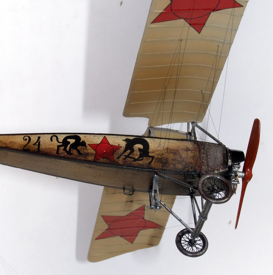 Morane L - Morane with cats - My, Aviation, Military aviation, Aircraft modeling, Stand modeling, Scale model, Longpost