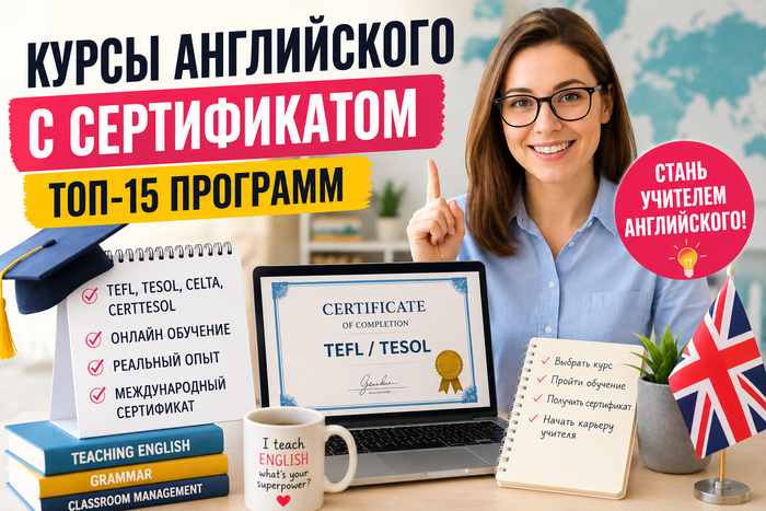 15 лучших курсов английского с получением сертификата: для будущих и действующих преподавателей английского