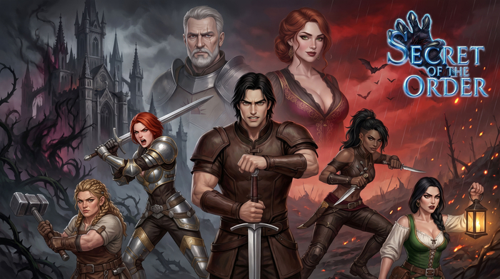 Авторы российской RPG/VN "Секрет Ордена" представили первые материалы геймплейной демоверсии