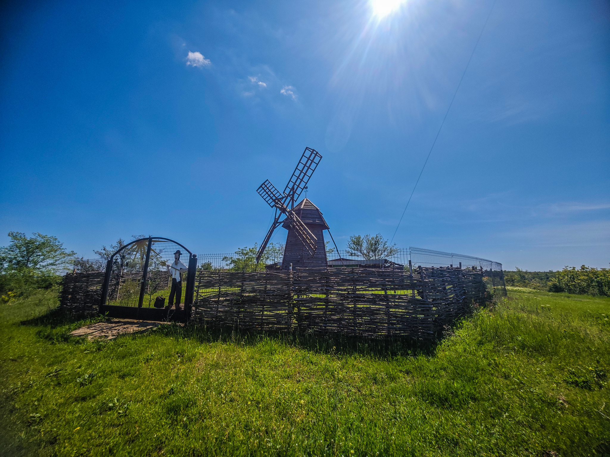 Mereni, Moldova - Village, Moldova, Windmill, Mill, Cross, 1992, Longpost