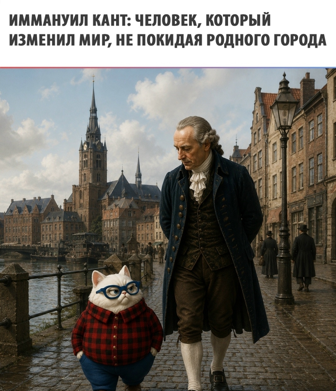 Be like Kant: change the world at home - Immanuel Kant, Kaliningrad, Humor, Relocation