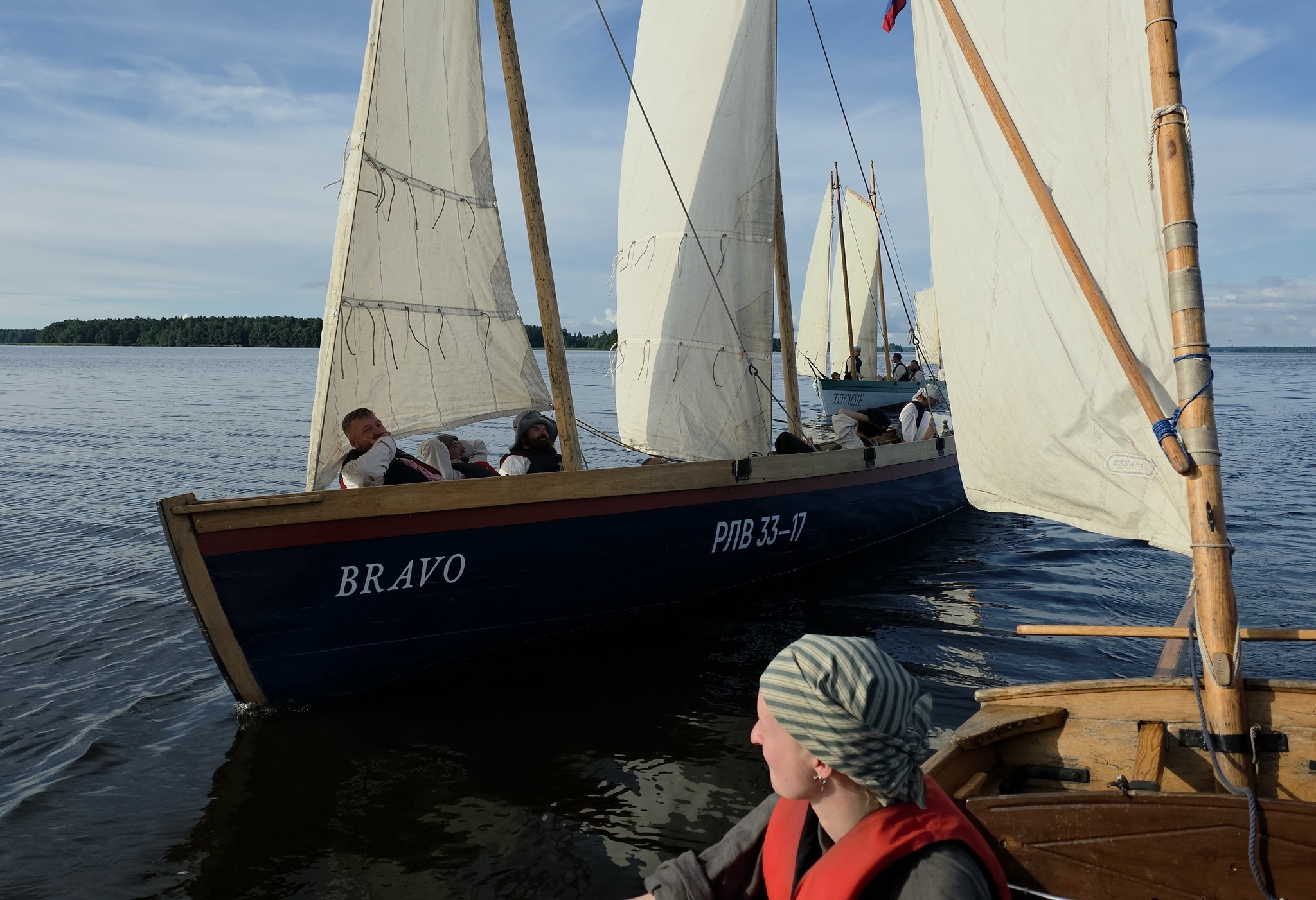 And here we spent two weeks sailing around the Vyborg Bay on gigs - My, Historical reconstruction, Baltic Sea, Sail, Whaler, Hike, Longpost