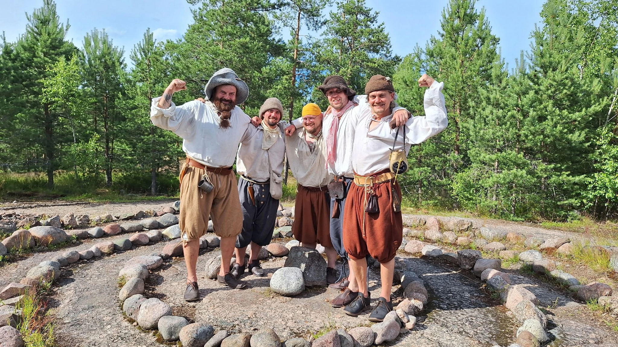 And here we spent two weeks sailing around the Vyborg Bay on gigs - My, Historical reconstruction, Baltic Sea, Sail, Whaler, Hike, Longpost