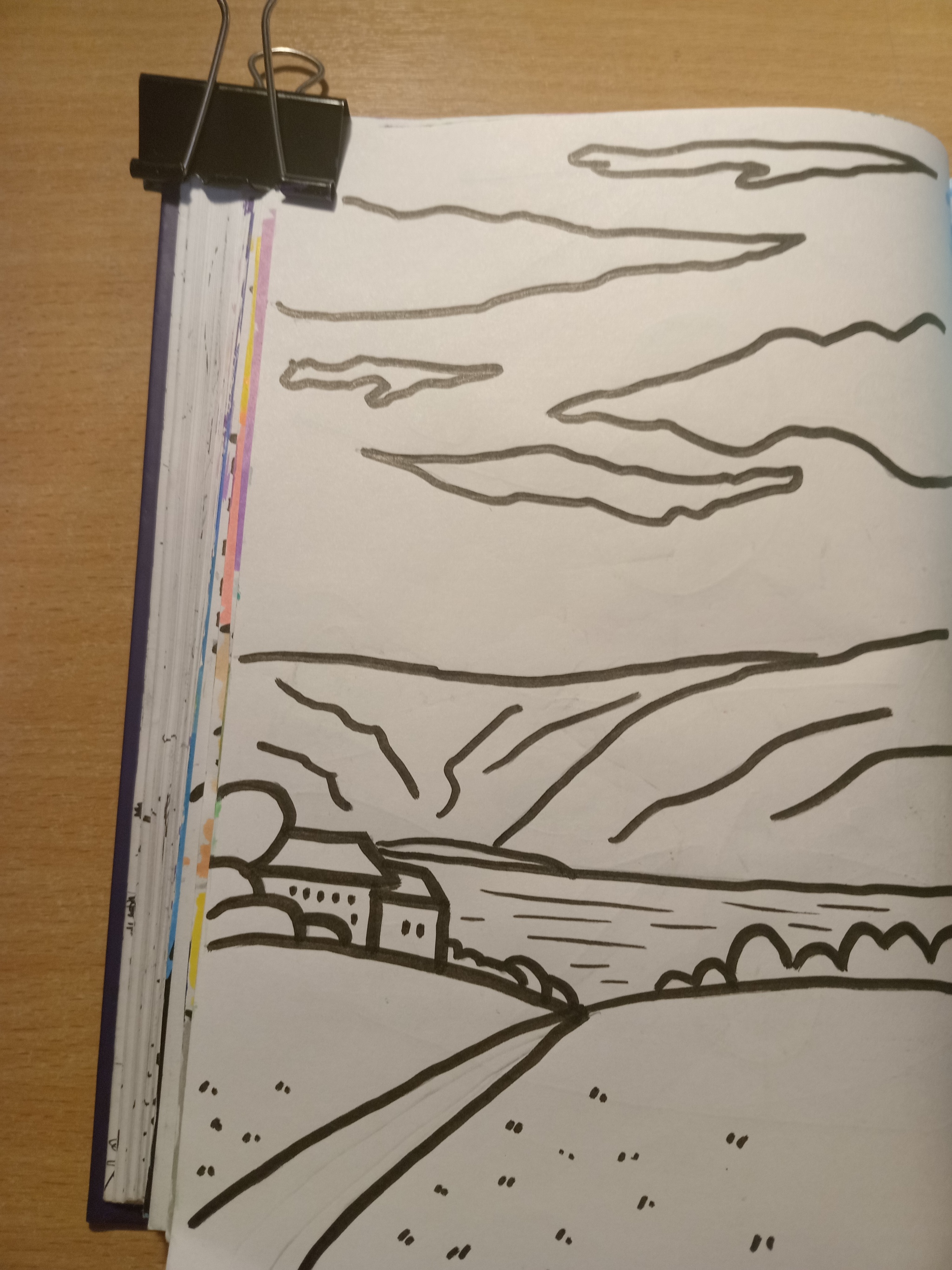 More new sketchbook pages. What do you think? - My, Painting, Acrylic, Calmness, Sketchbook, Longpost