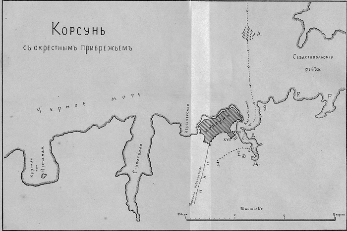 Карта из книги Бертье-Делагарда (Бертье 1909: 68)