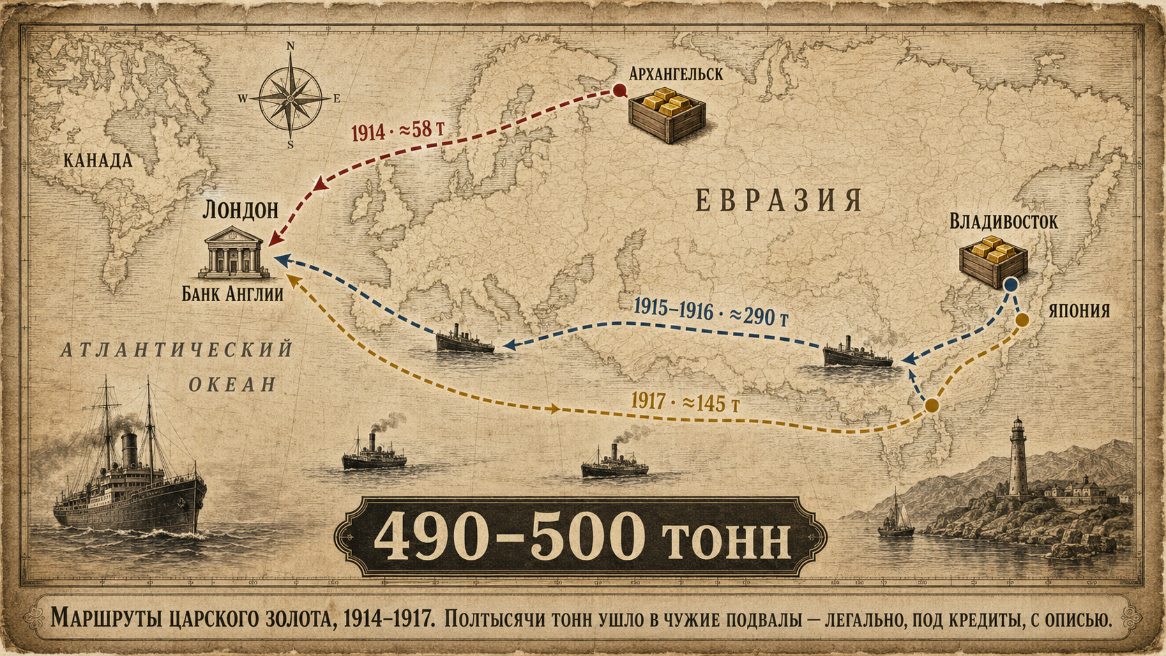 The Fall of the Russian Empire. Part 7. The Gold of the Romanovs - Series 1917, My, История России, Российская империя, Nicholas II, Romanovs, Gold, October Revolution, Longpost