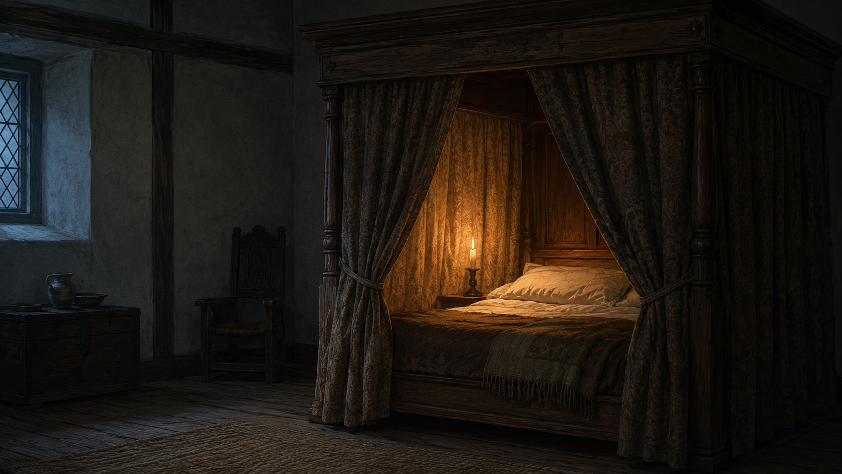 Why did old beds have curtains? - My, Bed, Interior, Everyday life, New time, 18 century, Fashion, Textile, Inventions, Facts, Longpost