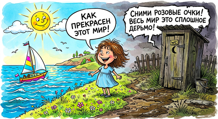 Розовые очки