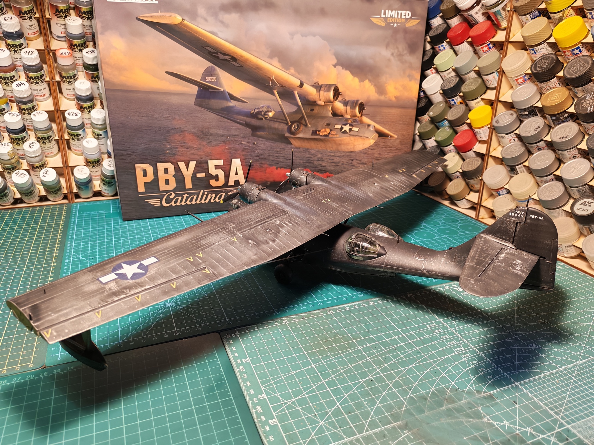 PBY-5A Catalina 1/48  Eduard - My, Stand modeling, Scale model, Modeling, The Second World War, Longpost