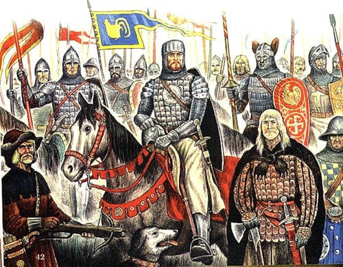 Ольгерд с дружиной.