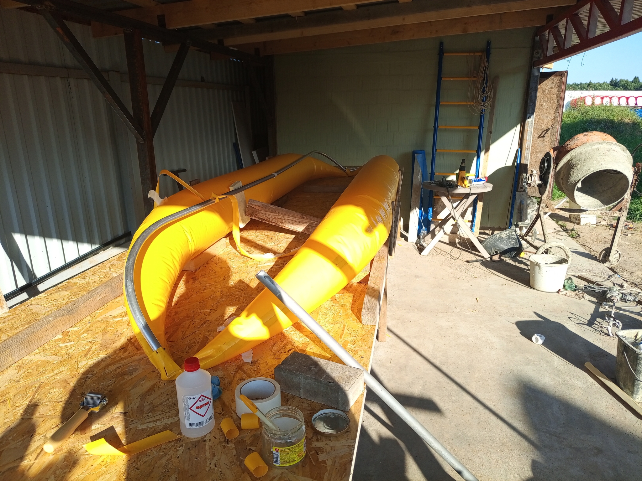 I glued the kayak myself - My, Kayak, Saving, Longpost