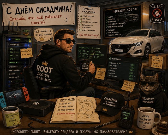 День Сисадмина. С праздником всех приячастных