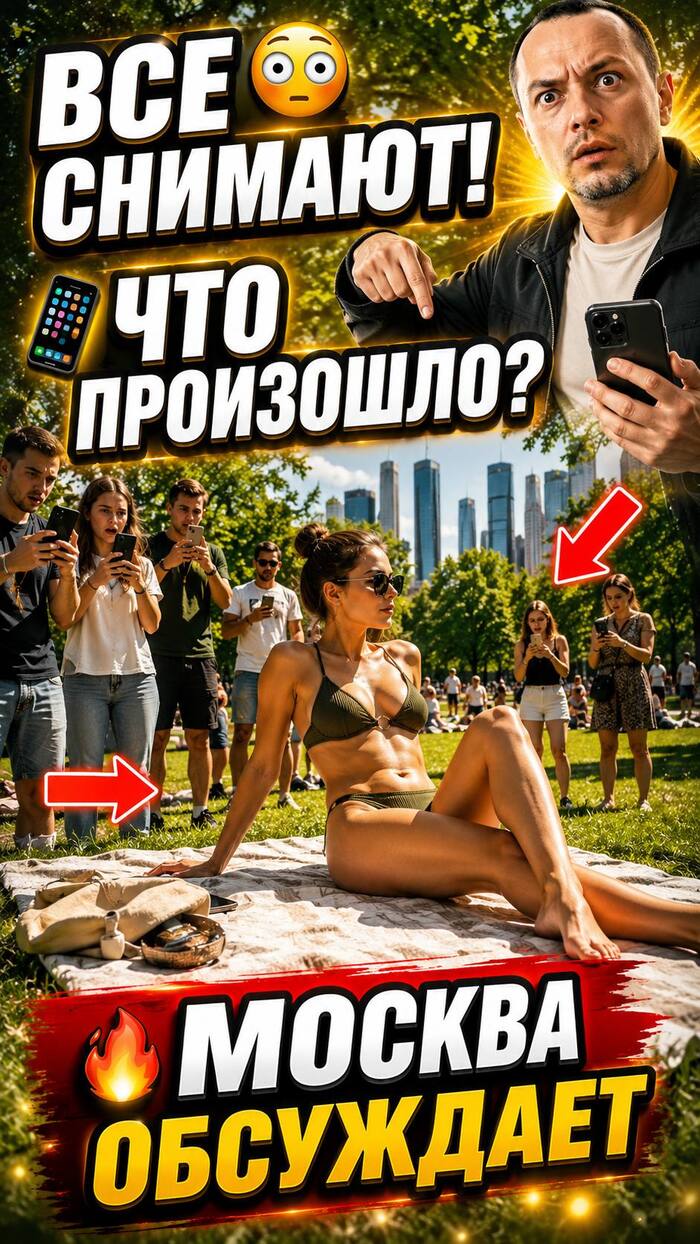 В центре Москвы девушка устроила "солнечные ванны" в откровенном купальнике и вызвала споры: где проходит грань между свободой и общественными нормами?