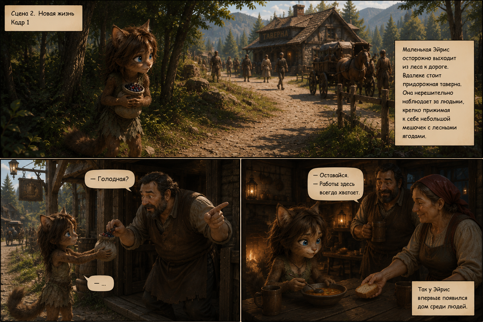 Aerys, Part 1 of 3 - Childhood - Series Jacktown, Neural Network Content, Neural network art, Furry, Comics, Longpost