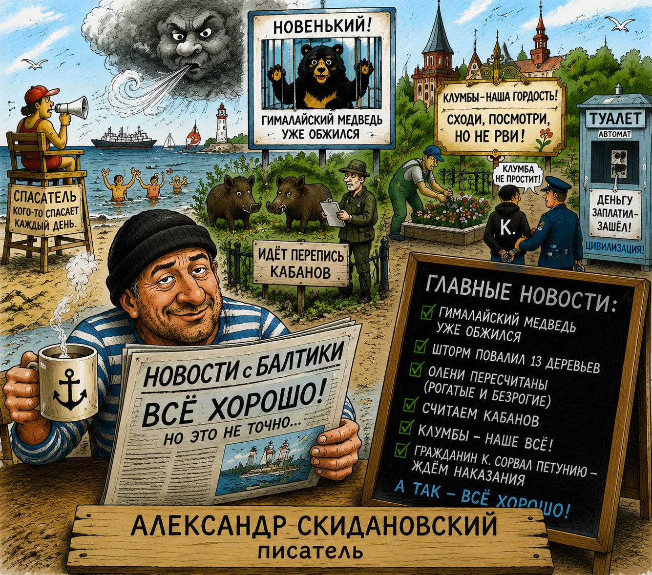 Skidanovsky - My, Pun, Baltics, Longpost, Comics, Humor
