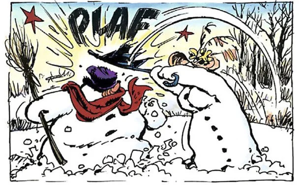 Snow Woman - Series Eurocomics, Comics, Girls, Humor, Boobs, Dany de Groot, Translation, Pickup, Pickup-Master, snowman, Winter, Longpost