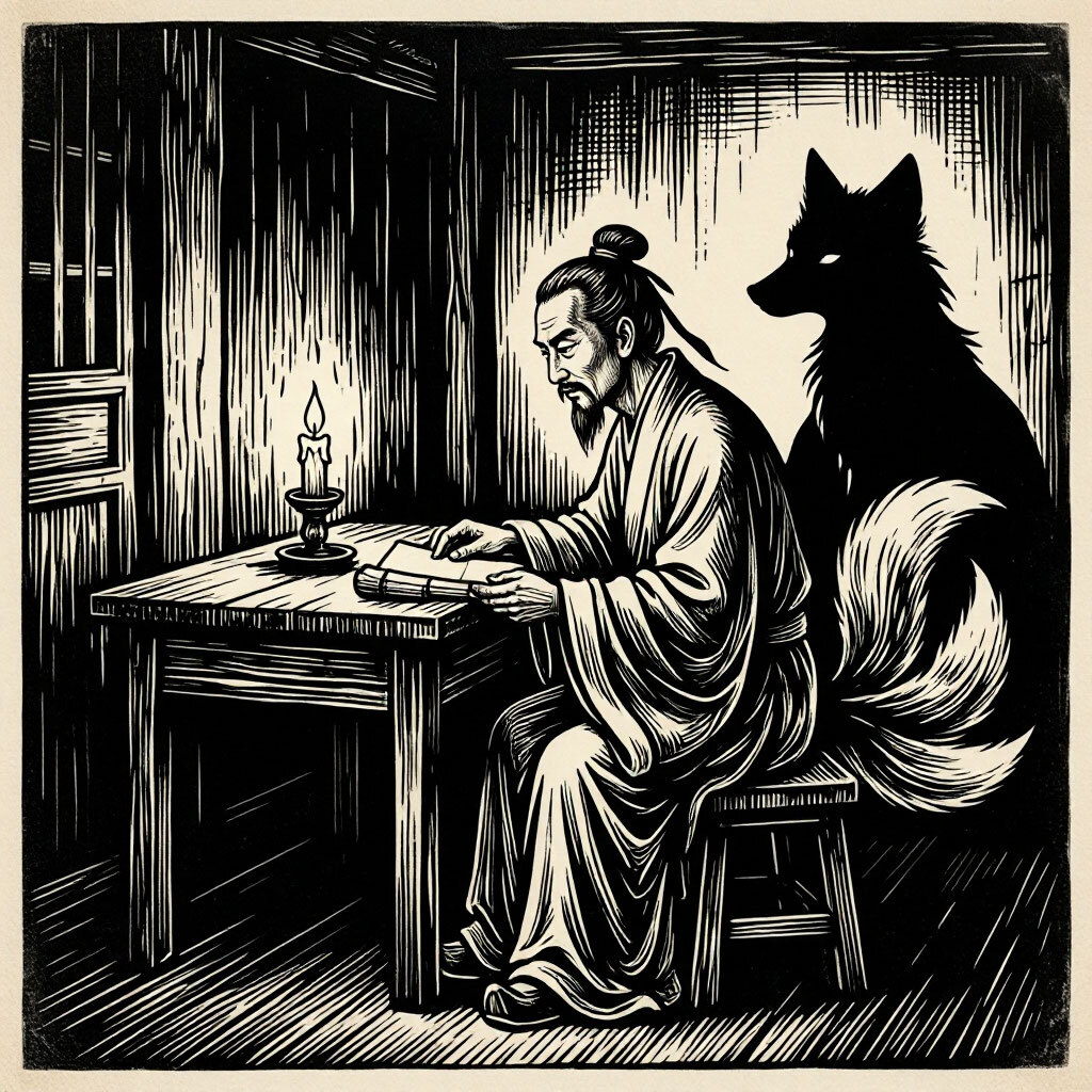 50 years of exam failures, conversations with foxes, and millions of TikTok views—how an ancient Chinese loser trolls the modern world. - My, Literature, Political satire, Mystic, The culture, Novella, Book league, Fox, Legend, What to read?, China, Writers, Book Review, Longpost, Mat