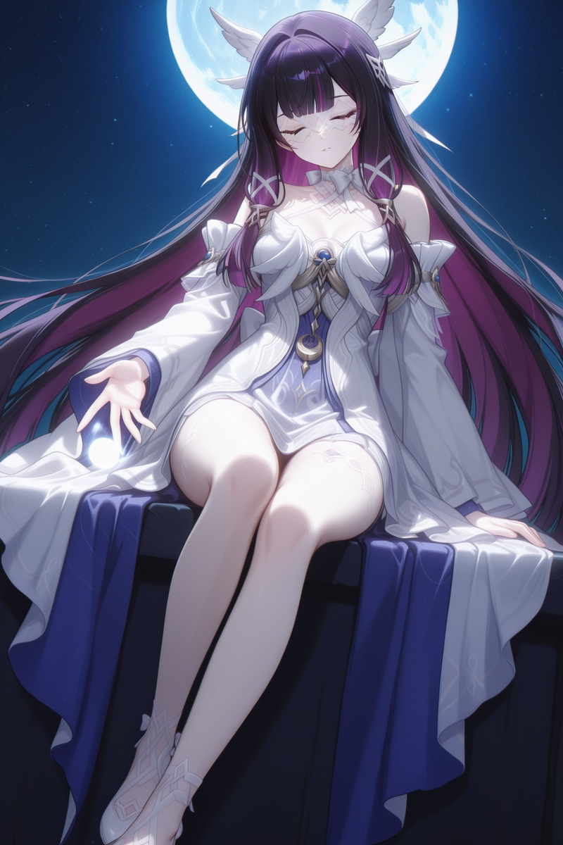 Columbina - Series Game Arts, Neural Network Content, Anime, Anime art, Genshin impact, Columbina (Genshin Impact), Stockings