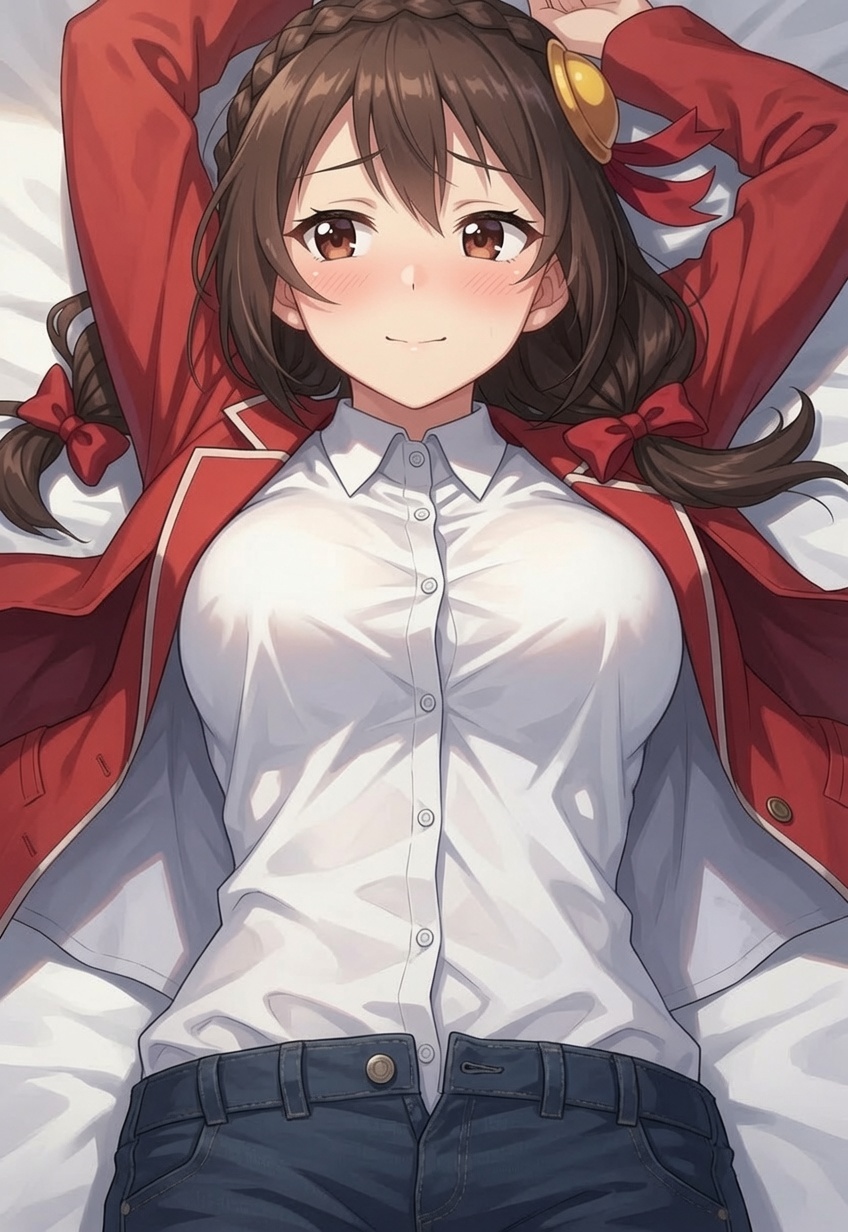 Yun-Yun - Series Konosuba, Neural Network Content, Anime, Anime art, Konosuba, Yunyun, Embarrassment