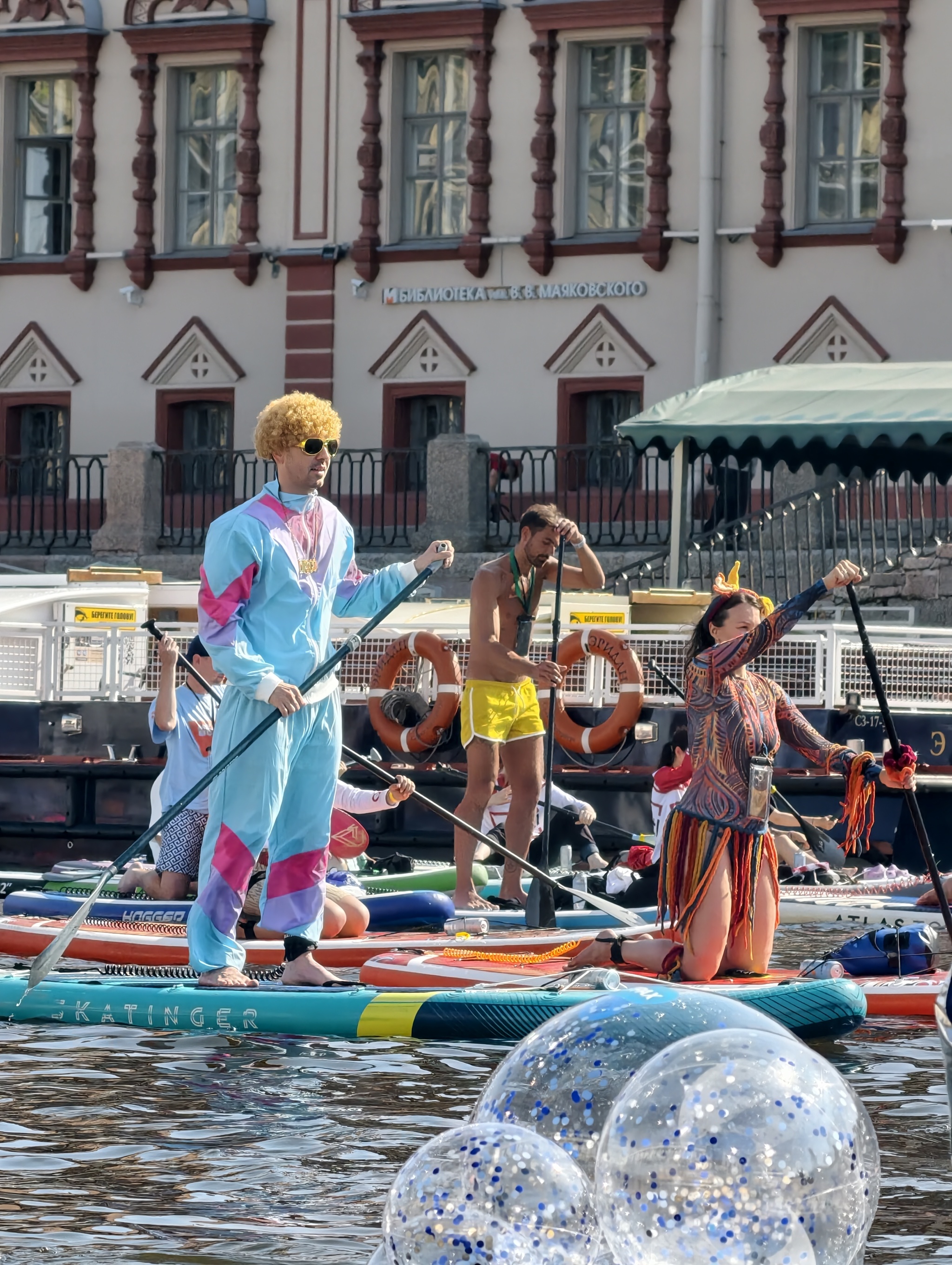 Fontanka SUP. How it was - My, Saint Petersburg, Fontanka, The festival, SUPsurfing, Paddleboard, Cosplay, Video, Vertical video, Short videos, Longpost