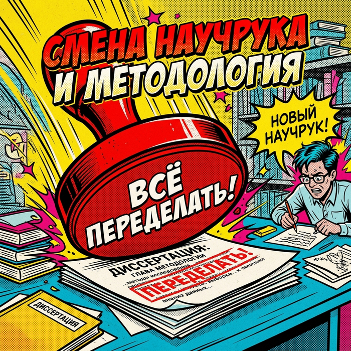Научрук сменился и диссертация внезапно стала неправильной