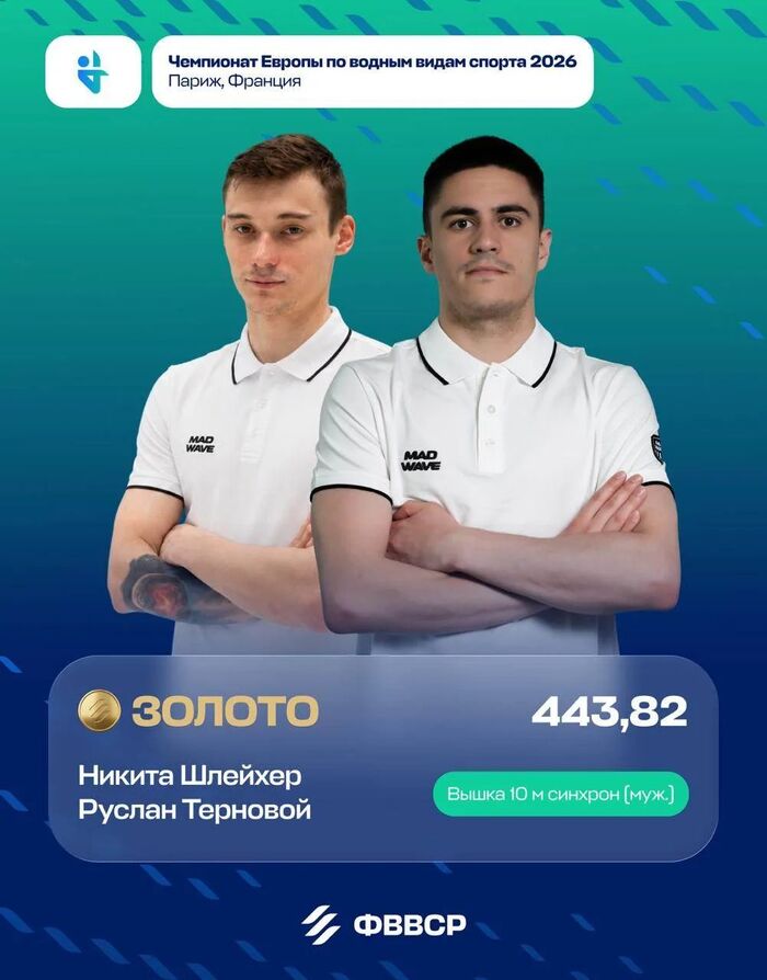 Золото в синхронных прыжках!