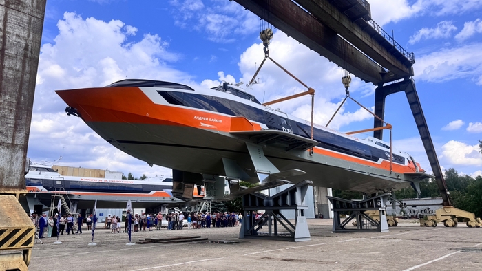 В Чкаловске спустили на воду восьмой «Метеор 120Р»