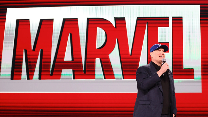 Президент Marvel Studios Кевин Файги представляет новинки киновселенной на фестивале Comic-Con в Сан-Диего. Фото: Alberto E. Rodriguez / Getty Images для Disney