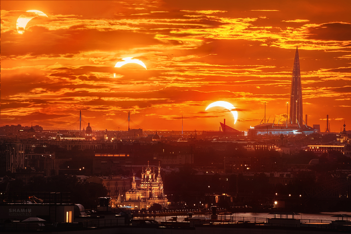 Секвенция солнечного затмения в СПб