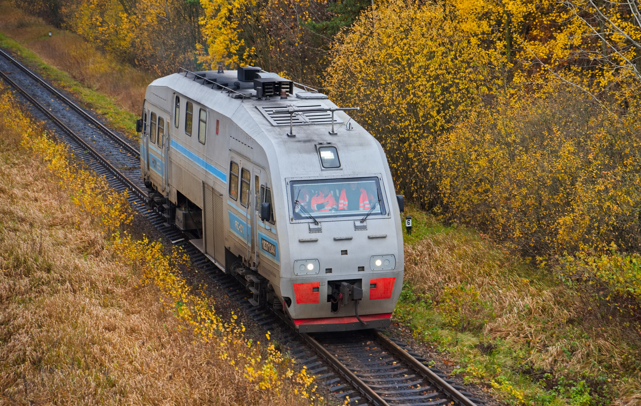 Automobile AC01-083 - My, Russian Railways, Railway, Railcar, Oktyabrskaya Railway, Railway transport, Pskov region, Autumn, The photo, Series Railway