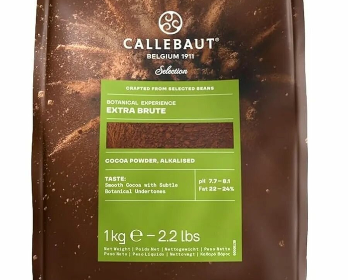 Какао Callebaut Botanical Extra Brute, алкализованное, порошок, 1 кг
