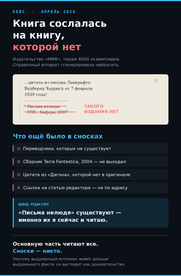 Книга сослалась на книгу, которой нет