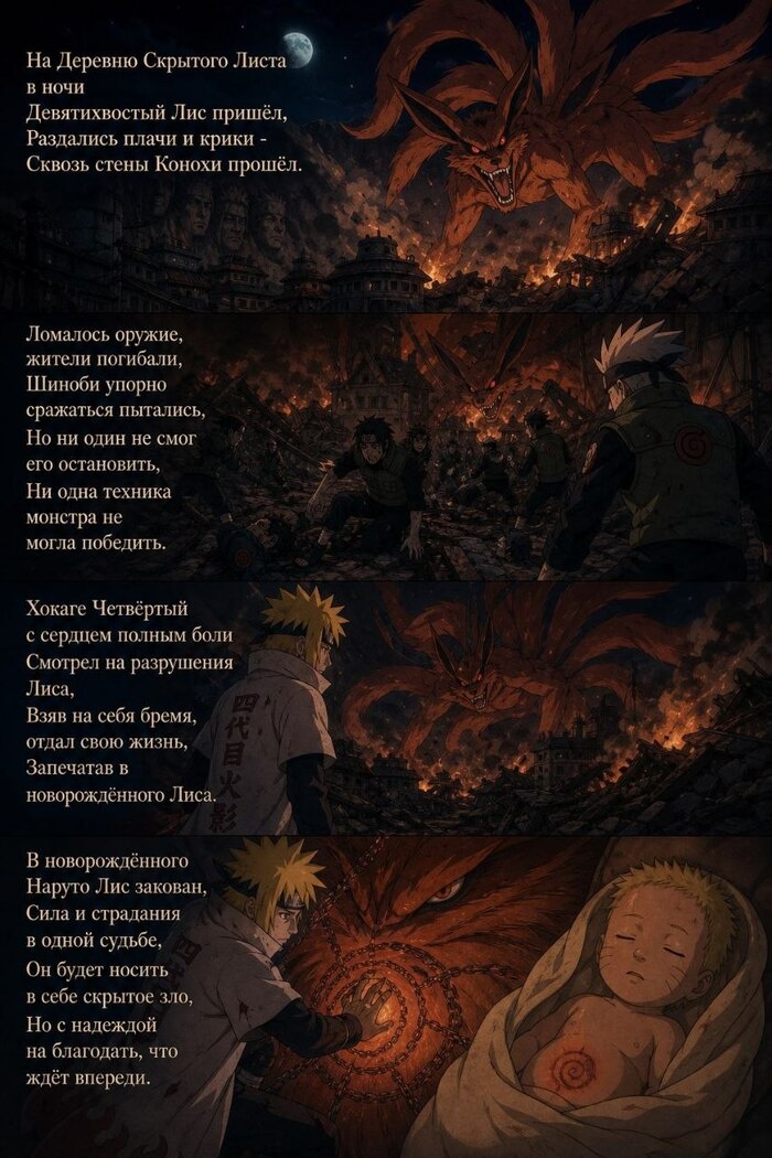 Наруто в свободных стихах