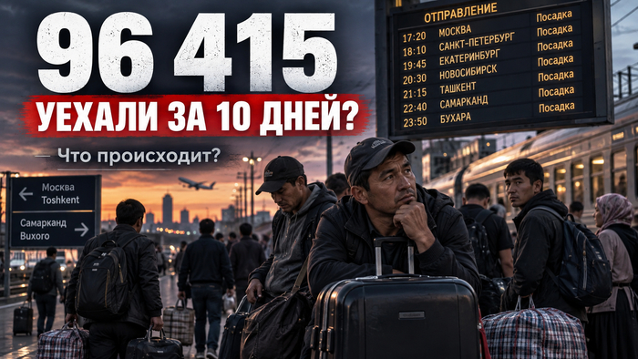 За 10 дней из России уехали почти 100 тысяч узбекистанцев. Совпадение?