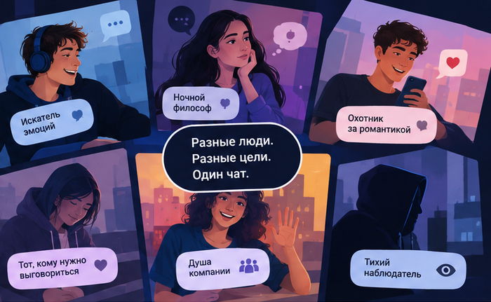 Кто сидит в анонимных чатах: 10 психологических типов пользователей, которых вы встретите в интернете