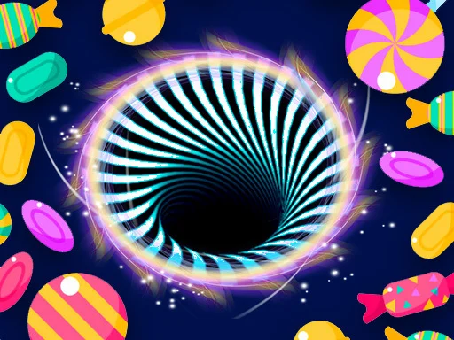 Игра с Цветными Кругами Candy Hole