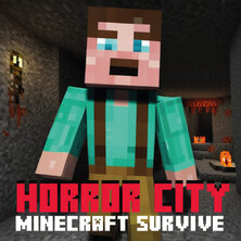 Хоррор-город в стиле Minecraft: Выживание
