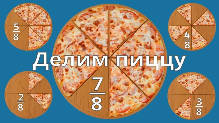 Делим пиццу на Пикабу Игры